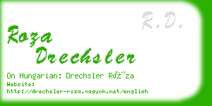 roza drechsler business card